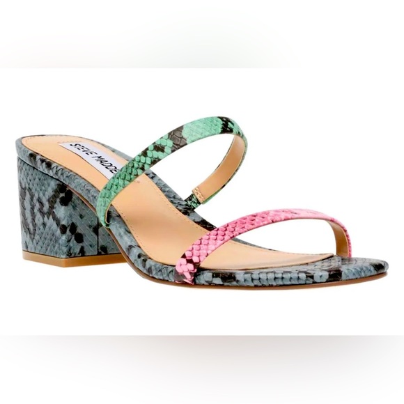 Steve Madden Issy Mule in Multi Snake - Picture 1 of 10
